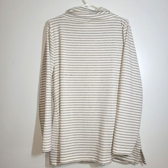 New Talbots Haven Striped Cowl Neck Sweater XL - Picture 4 of 8